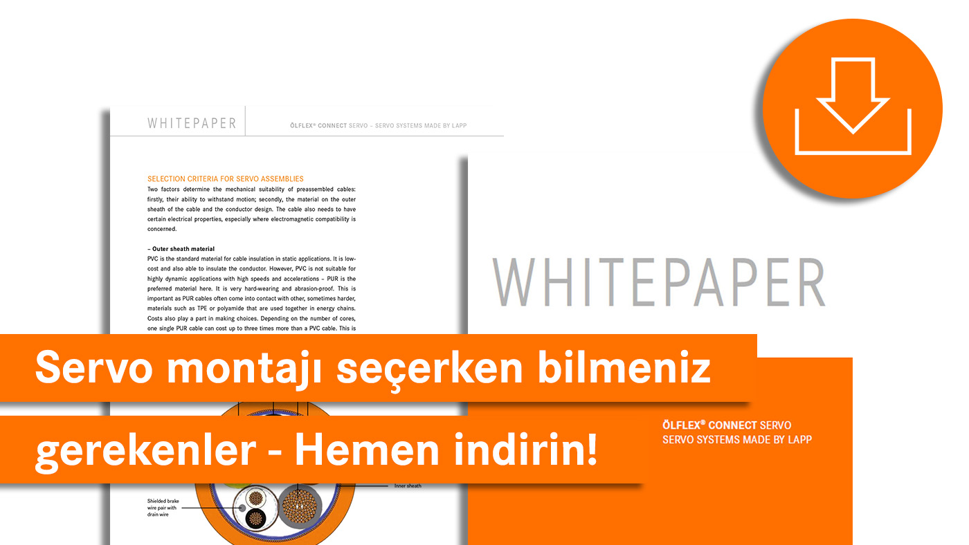 Özelleştirilmiş Servo Kablo montajları