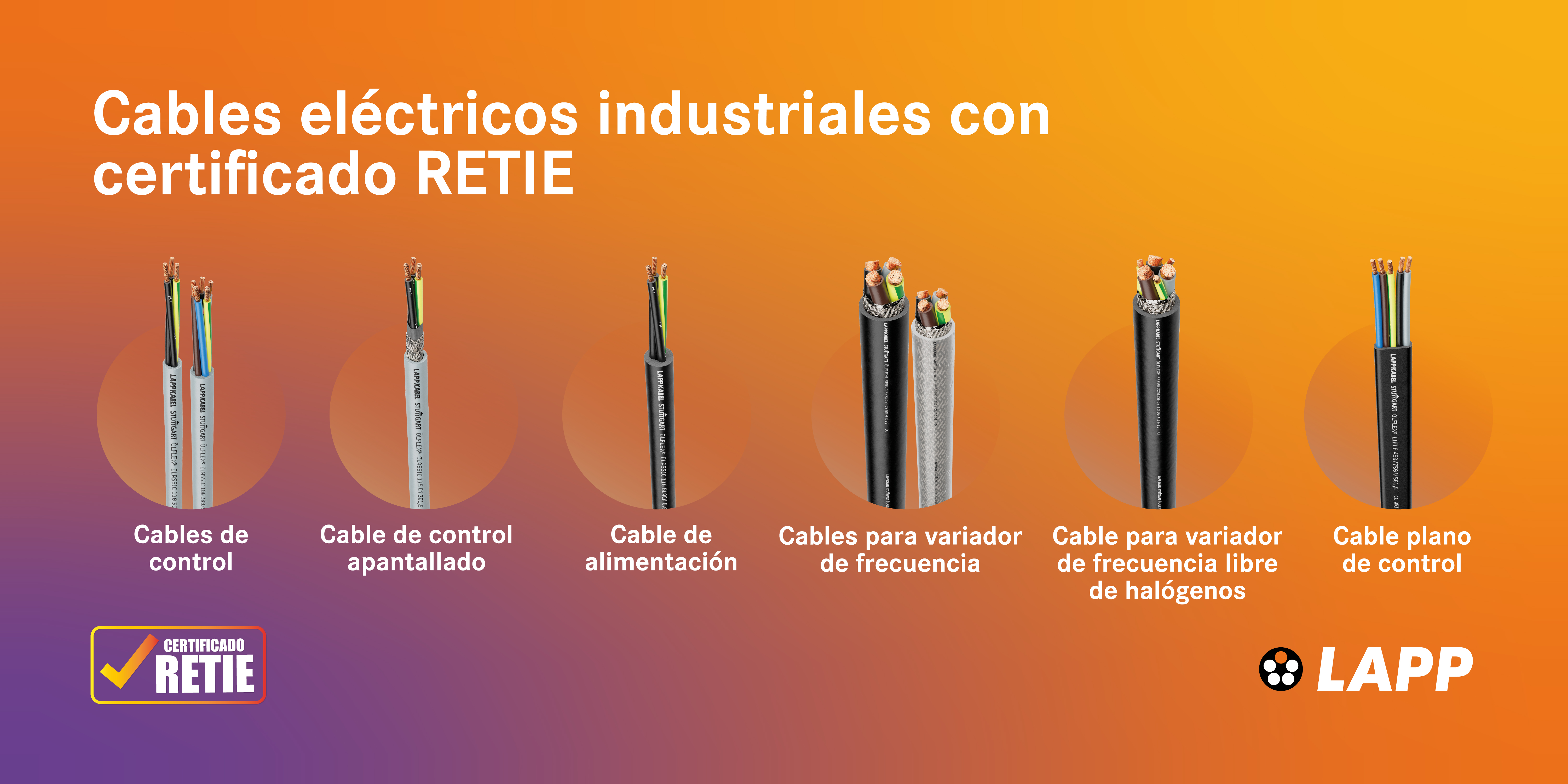 Cables con certificado RETIE ENE2025