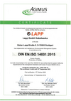 LAPP Certifikat ISO 50001