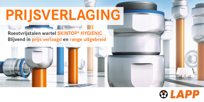 SKINTOP® HYGIENIC prijs verlaagd en product range uitgebreid SKINTOP® HYGIENIC prijs verlaagd en product range uitgebreid