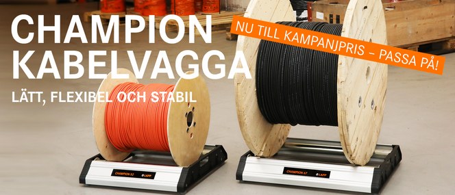 Kampanjpriser på CHAMPION kabelvagga Kampanjpriser på CHAMPION kabelvagga