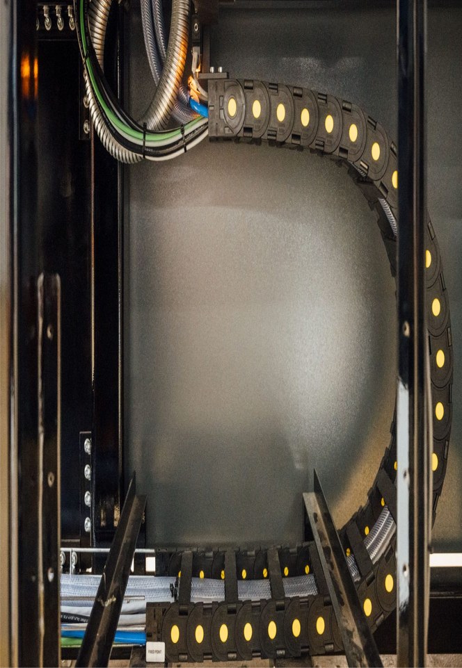A TTI conta com sistemas de esteiras porta cabos montadas da LAPP para o desenvolvimento do pullCUBE
