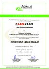 Zertifikat ISO 14001 EN-2012