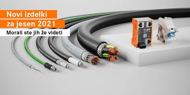 Novi izdelki LAPP - kabli, konektorji, stikala za industrije Novi izdelki LAPP - kabli, konektorji, stikala za industrije