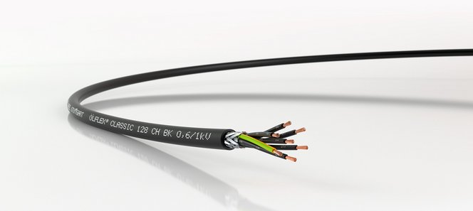 ÖLFLEX® CLASSIC 128 CH BK 0,6/1 kV – halogenfri, skärmad 1 kV-kabel