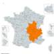 Map Rhones Alpes