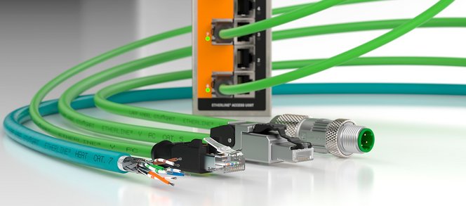 ETHERLINE – industriell Ethernetkabel cat 5, cat 5e, cat 6, cat 6a, cat 7