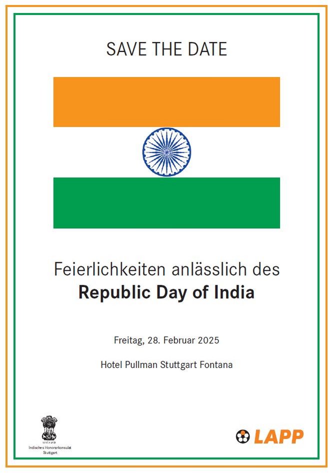 Save the Date- Republic Day 2025 - 28. February