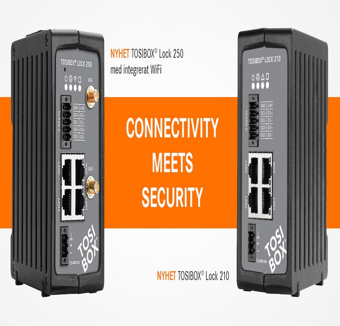 TOSIBOX® Lock 210 og Lock 250 - industrielle routere