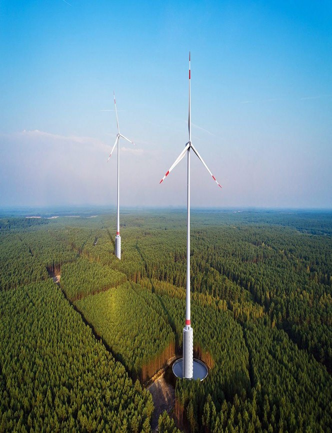 Verdens høyeste vindkraftverk ligger i Gaildorf nær Stuttgart og kablene kommer fra Lapp