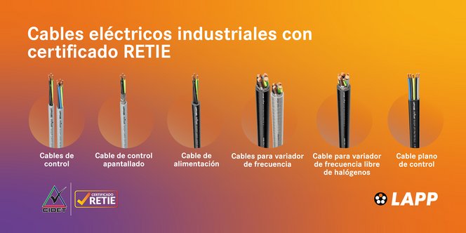 Cables eléctricos industriales LAPP con certificado RETIE