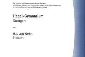 Bildungspartnerschaft Hegel-Gymnasium Stuttgart_seit 9/2010