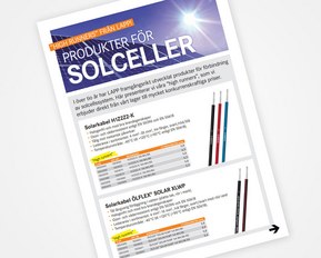 Højdespringerne inden for solcellekabler fra LAPP Højdespringerne inden for solcellekabler fra LAPP