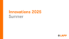 Innovations summer 2025