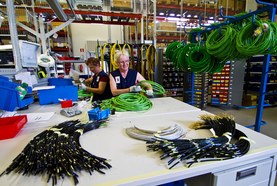 Cable set handling and production at Vieremä plant