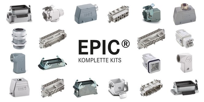 Komplette EPIC® KIT med alle deler du trenger til industrikontakter Komplette EPIC® KIT med alle deler du trenger til industrikontakter