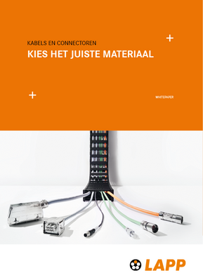 Cover whitepaper ''De juiste kabelkeuze'' van LAPP Benelux