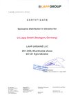 certificate LAPP UA 2016