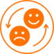 Icon reklamation orange
