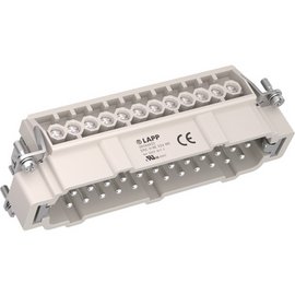 24-pos. insert for rectangular connector, screw connection