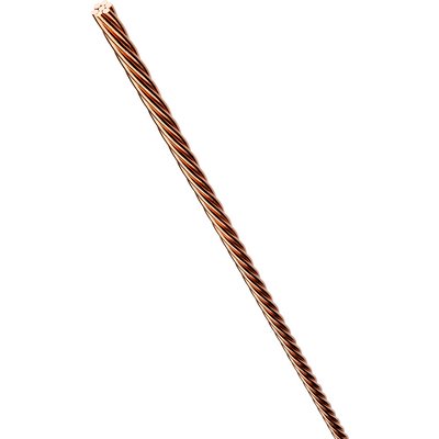 Copper rope, bare, multi-wire, for equipotential bonding systems