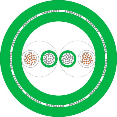 Cables de extensión - compensación, multipares
