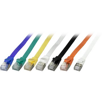 RJ45 PC Flat Cat.6A U/FTP Y GY 0,5m