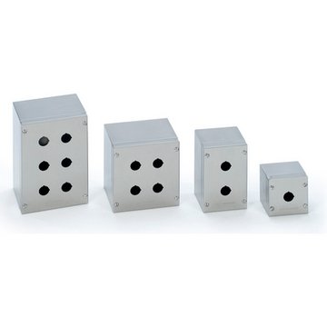 SPN151612 ROSTFRI TRYCKKNAPPSLÅDA 4 HÅL