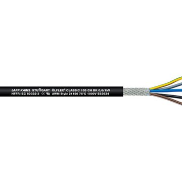ÖLFLEX CLASSIC 135 CH BK 0,6/1 kV 5G6