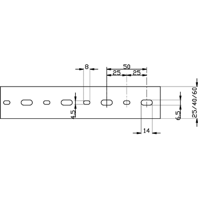 Kabelkanaler, smal slits, PVC