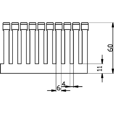 Kabelkanaler, smal slits, PVC