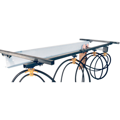 Sistema carrello portacavi per guide a C