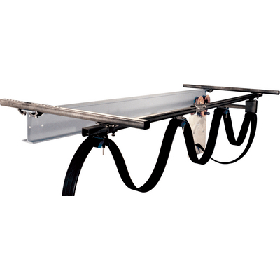 Sistema carrello portacavi per guide a C acciaio inox