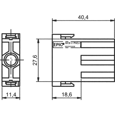 EPIC® MC Modulinsats pneumatik 1-polig