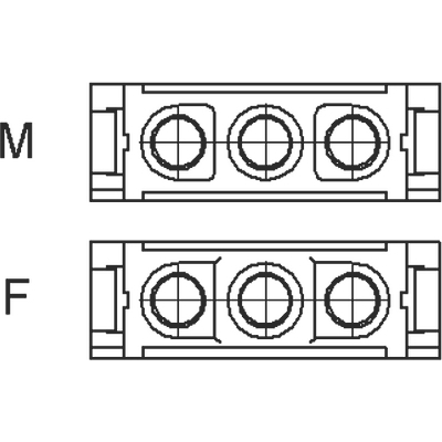 Modulo EPIC® MC: 3 contatti coax