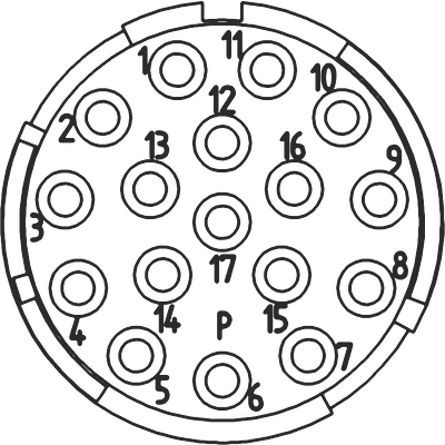 Insertos 17 polos Sub-D EPIC® SIGNAL M23