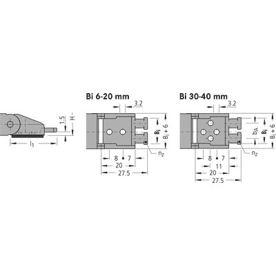 Ändfästen MONO 0130/0132