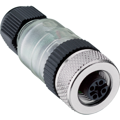 M12 rak hona med LED-indikering