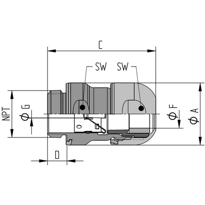 SKINTOP® HYGIENIC SC NPT