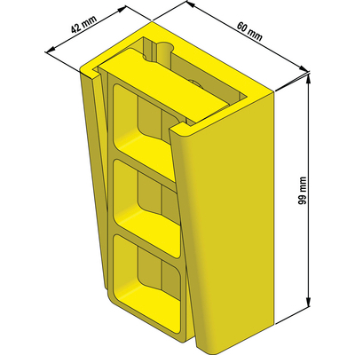 FKK Flat cable wedge clamps