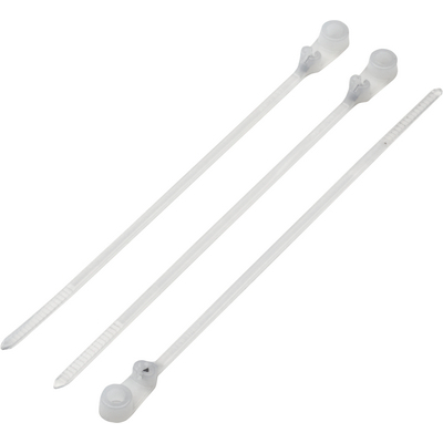 Ty-Rap® Cable tie with steel nose for screwing on