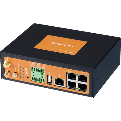 TOSIBOX® Lock 375 - 5 x 10/100 Mbit/s, WiFi och 4G mobiluppkoppling