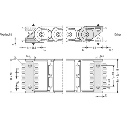 Ändfästen standard UNIFLEX advanced 1555