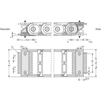 Ändfästen standard UNIFLEX advanced 1665